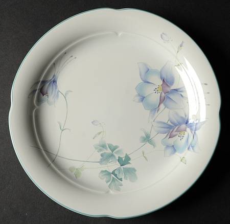 Blue Garden Salad Plate