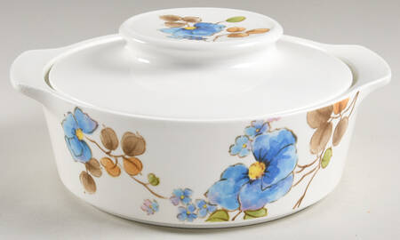 Blue Ginger 1.75 Qt Round Covered Casserole