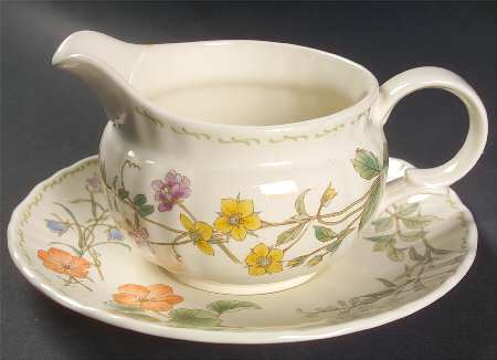 Botanical Bouquet Gravy Boat & Underplate
