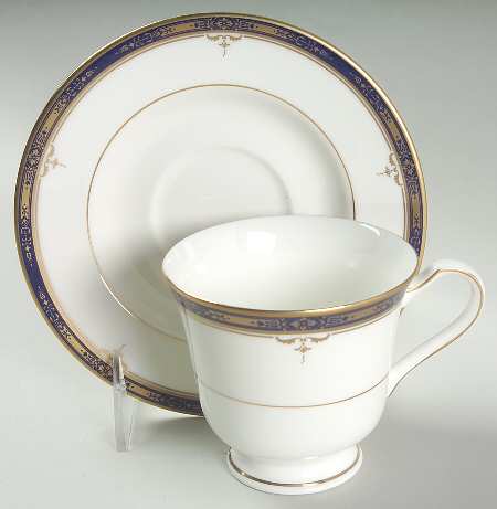 Britanny Blue Footed Cup & Saucer Set