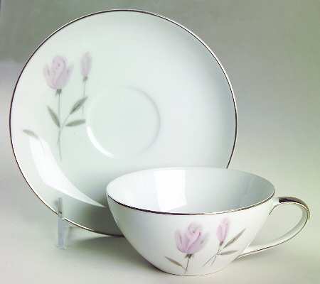 Bridal Rose Flat Cup & Saucer Set by Mikasa