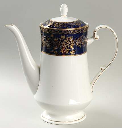 Buckingham Cobalt Blue Coffee Pot & Lid