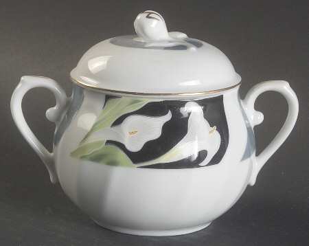 Calla Lily Sugar Bowl & Lid