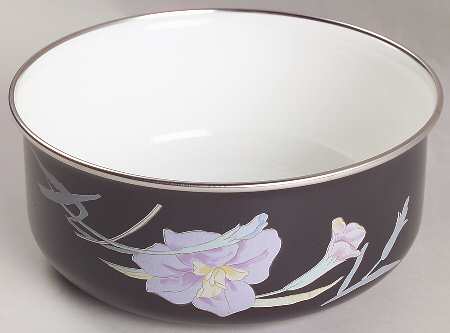 Charisma Black 7 1/4" Metal Bowl