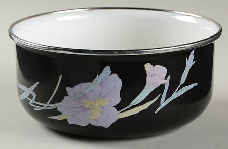 Charisma Black 6 5/8" Metal Bowl