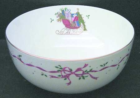 Christmas Cheer 8" Round Vegetable Bowl