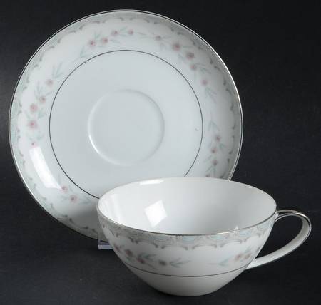 Chelsea Flat Cup & Saucer Set by Mikasa