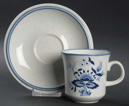 Chinoiserie Flat Cup & Saucer Set