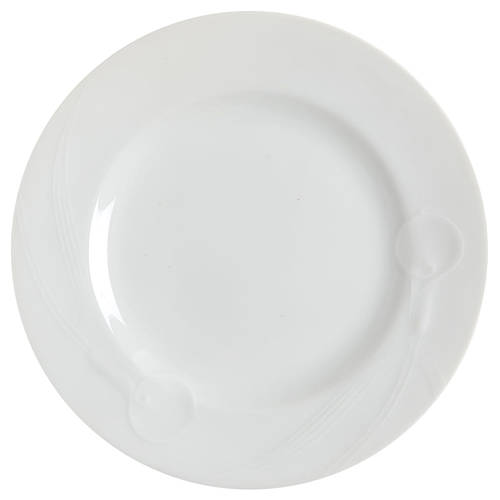 Classic Flair White Salad Plate