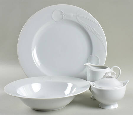 Classic Flair White 5 Piece Hostess Set
