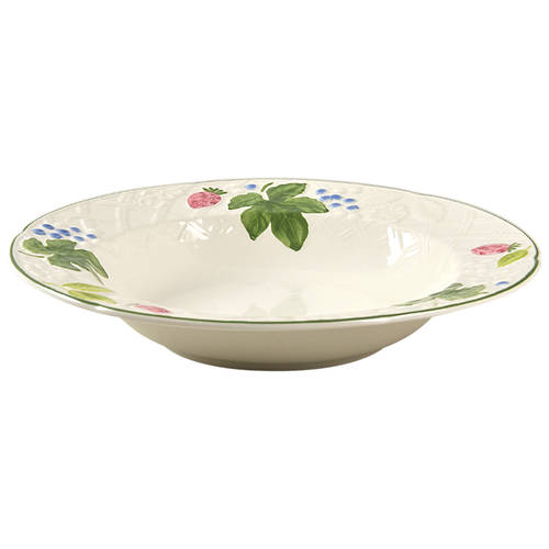 Country Berries Large Rim Soup Bowl