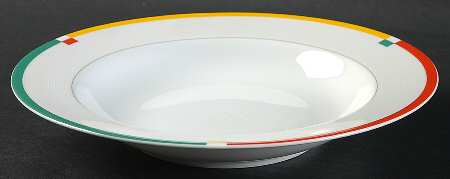Color Chart Rim Soup Bowl