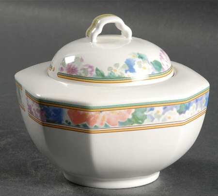 Country Chintz Sugar Bowl & Lid