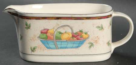 Country Garden Gravy Boat
