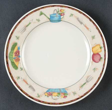 Country Garden Salad Plate