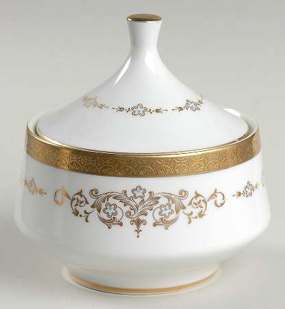 Colony Gold Sugar Bowl & Lid