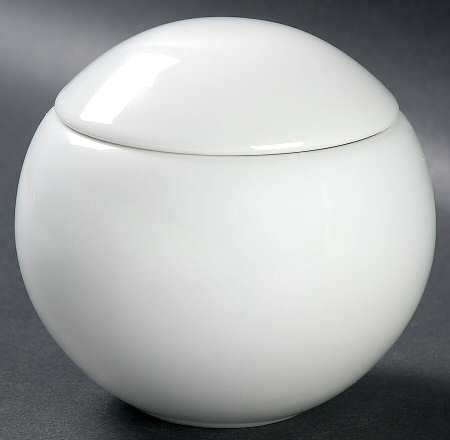 Copenhagen White Sugar Bowl & Lid