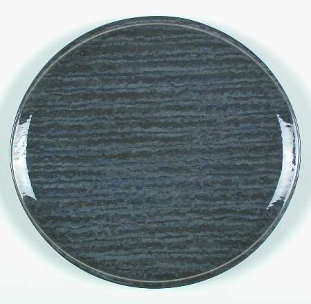 Crescent Charcoal 12" Chop Plate (Round Platter)