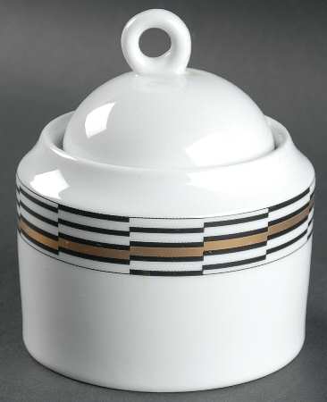 Crossroads Ebony Sugar Bowl & Lid