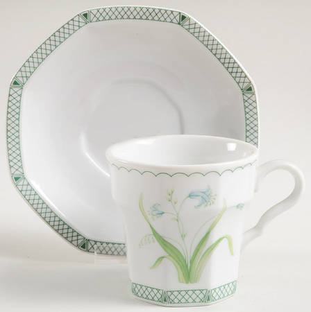 Day Lilies Flat Cup & Saucer Set
