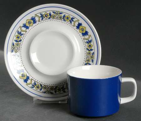 Dutch Treat Flat Cup & Saucer Set