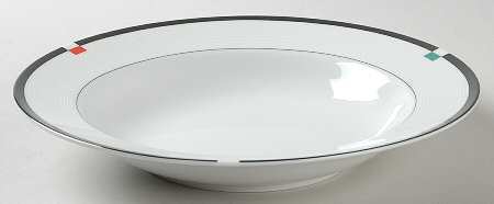 Ebony Accent Rim Soup Bowl