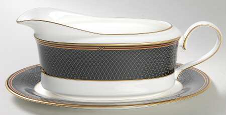 Ebony Garden Gravy Boat & Underplate