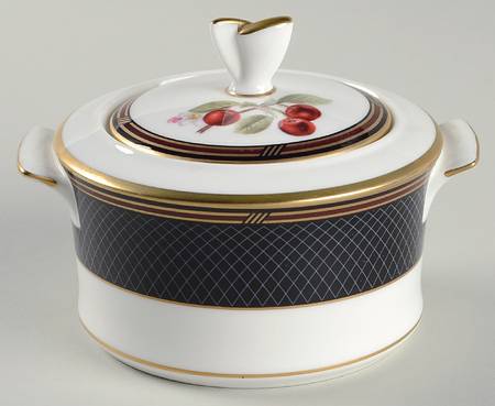 Ebony Garden Sugar Bowl & Lid