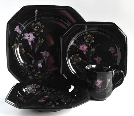 Ebony Meadow 4 Piece Place Setting