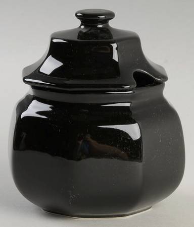 Ebony Rose Sugar Bowl & Lid