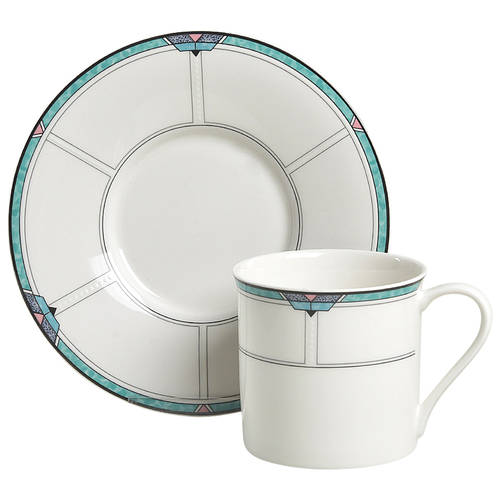 Emerald Cove Flat Cup & Saucer Set