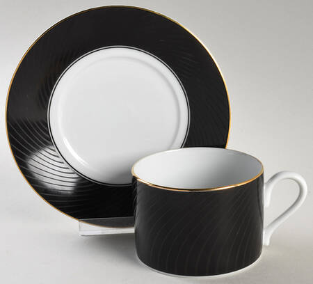 Evening Dress Flat Cup & Saucer Set