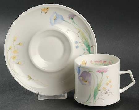 Felicia Flat Cup & Saucer Set