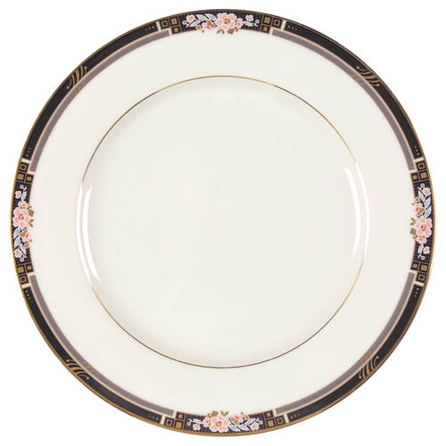 Florisse Black Salad Plate by Mikasa