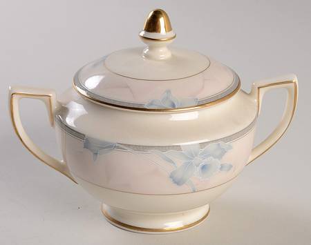 Floral Blush Sugar Bowl & Lid