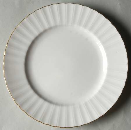 Fluted Gold Salad Plate
