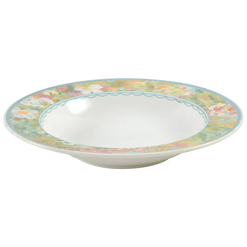 Floral Meadow Large Rim Soup Bowl
