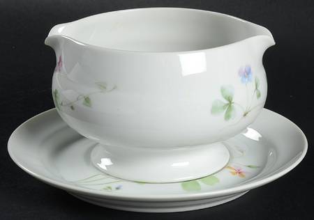 Flower of The Month Gravy Boat & Underplate