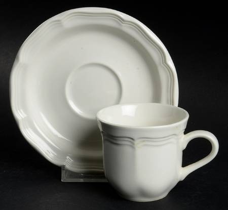 French Countryside Flat Demitasse Cup & Saucer Set