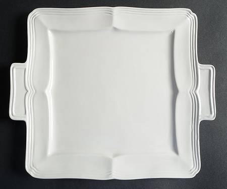 French Countryside 12" Square Handled Cake Plate