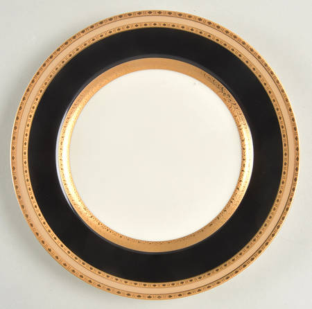 French Embassy Black Salad Plate