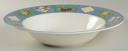 Fruit Mural 10" Round Vegetable Bowl