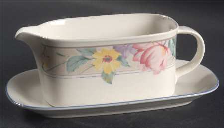 Garden Gallery Gravy Boat & Underplate (Relish/Butter)