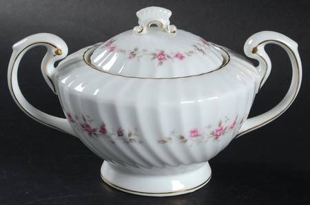 Garland Rose Sugar Bowl & Lid