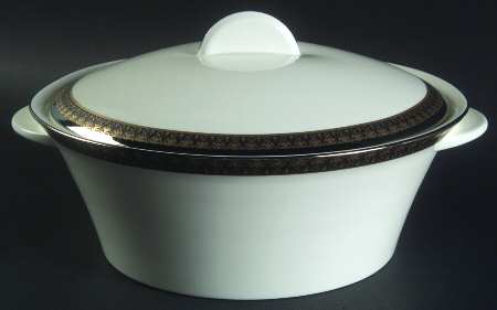 Gold Chain Round Covered Vegetable