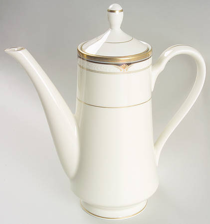 Golden Shell Coffee Pot & Lid