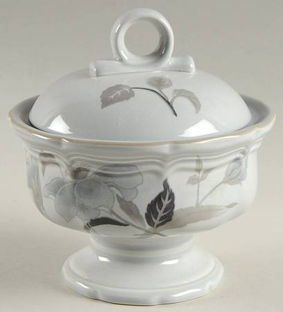 Gray Mist Sugar Bowl & Lid