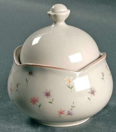Heather Blossoms Sugar Bowl & Lid