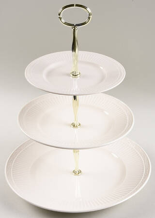 Italian Countryside (Stoneware) 13 7/8"-14 1/4" 3-Tiered Serving Tray(DP,SP,BB) HC