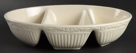 Italian Countryside (Stoneware) 3-Part Oval Divided Server